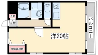 サフラン木下【4階】の間取り