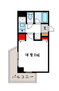 FRONT OF THE POLICE新光【5階】の間取り