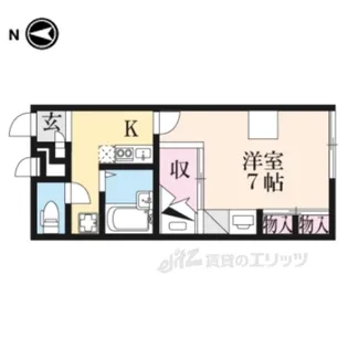 レオパレス羽崎【1階】の間取り