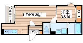 REGALEST HALE宮城野【2階】の間取り