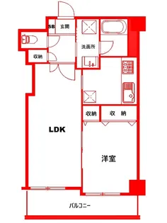 ダイアパレス横浜蒔田【7階】の間取り