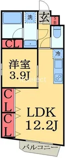 グリシーヌ千葉【4階】の間取り