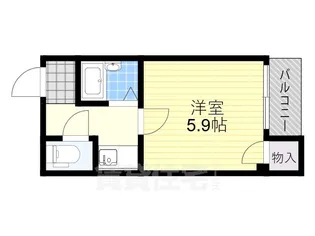 サウスゲート北堀江【6階】の間取り
