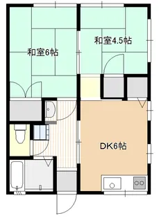 神田アパート1【2階】の間取り