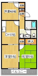 エクセル夏見台【1階】の間取り