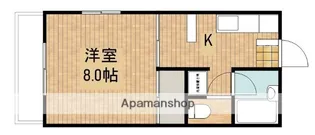 カトレアハイツB【2階】の間取り