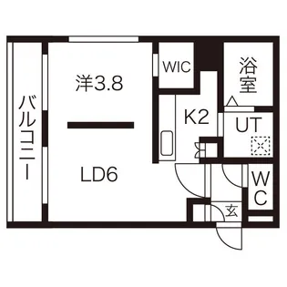 グランド山の手【3階】の間取り