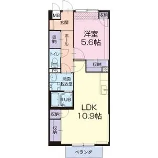 リバーサイド酒井【2階】の間取り
