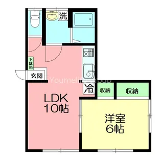 出口ハイツI【2階】の間取り