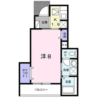 アンベリール【1階】の間取り