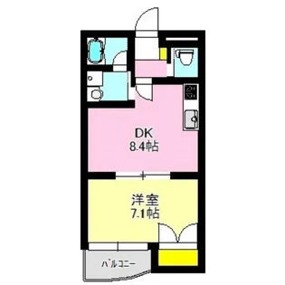 クオリティマンション下小鳥【2階】の間取り