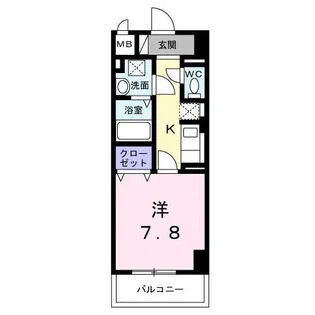 サンライズ 江平中町【1階】の間取り