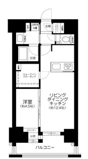 アスコットパーク日本橋浜町BISIKI【3階】の間取り