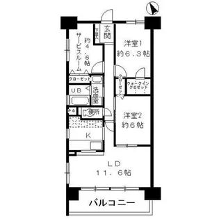 フォレストフローラ【7階】の間取り