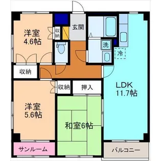 フェリシティ【2階】の間取り