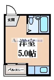 トマトハイツ菱屋西【3階】の間取り