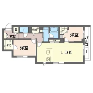 ラ・コリーナ中山ウエスト【SHM】【2階】の間取り