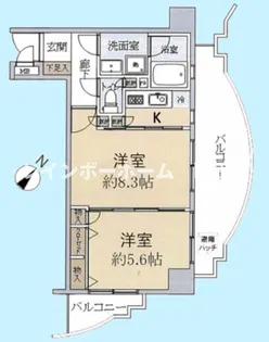 日神デュオステージ町田【6階】の間取り