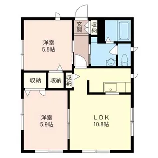 エトワールハイムC【1階】の間取り