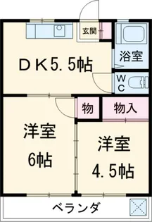 英進ハイツ【2階】の間取り