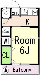 浅賀アパート【2階】の間取り