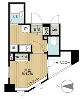 メインステージ南麻布【8階】の間取り