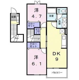 さくらB【2階】の間取り