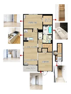 サン・フラワー・II棟【2階】の間取り