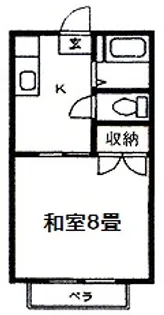 和山ハイツ【2階】の間取り