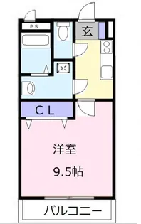 メゾンモンマルトル2【1階】の間取り