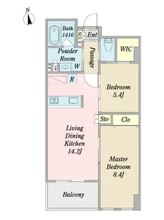プロシード小岩【4階】の間取り