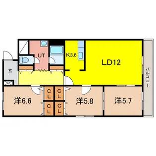 N515【3階】の間取り