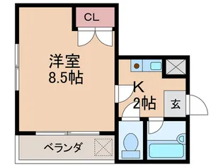 ツインマンションOHSAKI【3階】の間取り
