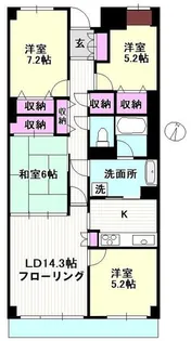 千葉県習志野市大久保4【マンション】の間取り