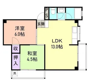 和歌山県和歌山市鳴神【マンション】の間取り