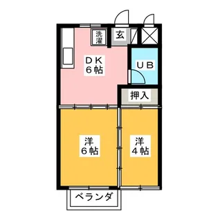 光コーポ【2階】の間取り