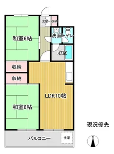 ドゥナーレ千塚【2階】の間取り