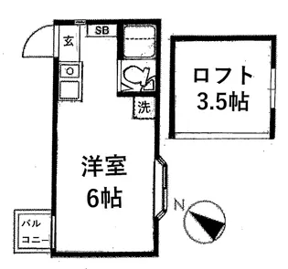 エメラルドハイム希望が丘【1階】の間取り