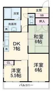 シャトーライフ相模原I【3階】の間取り