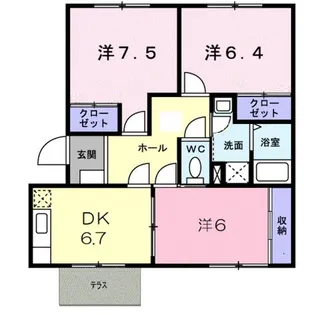 パールフィールド【1階】の間取り
