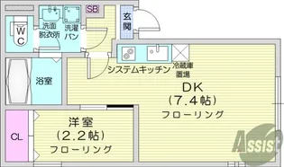 カーサミーア仙台1【2階】の間取り