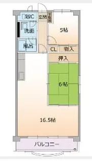 エスペランス【1階】の間取り