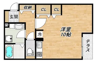 大阪府大阪市東住吉区鷹合2【アパート】の間取り