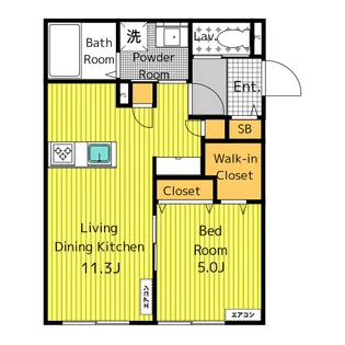 CERA WHITE【1階】の間取り