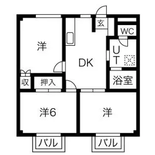アンティークハイツ【2階】の間取り