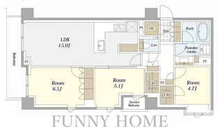 3LDKの間取り画像