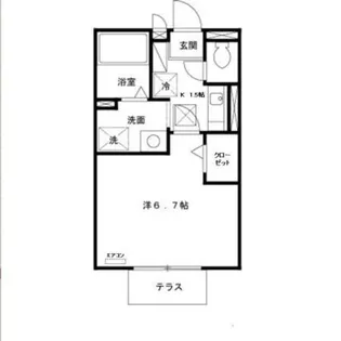 ルミエール船尾【1階】の間取り