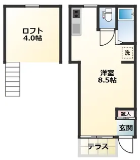 セゾン・ド・ロンシャン【1階】の間取り