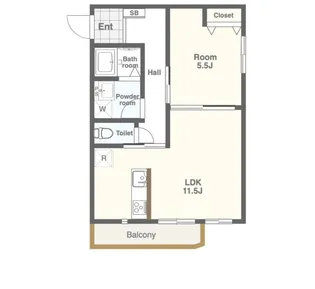 ル・メルシェ【1階】の間取り