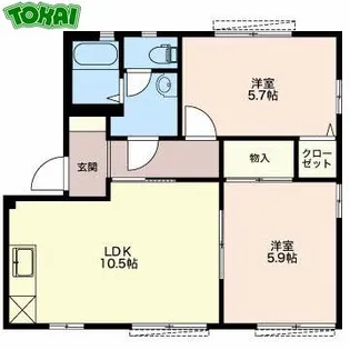 プロシード・T A【1階】の間取り